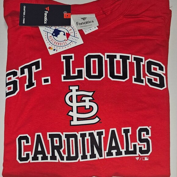 St. Louis Cardinals T-Shirt Men's Large Red Short Sleeve Fanatics New MLB - Picture 11 of 11